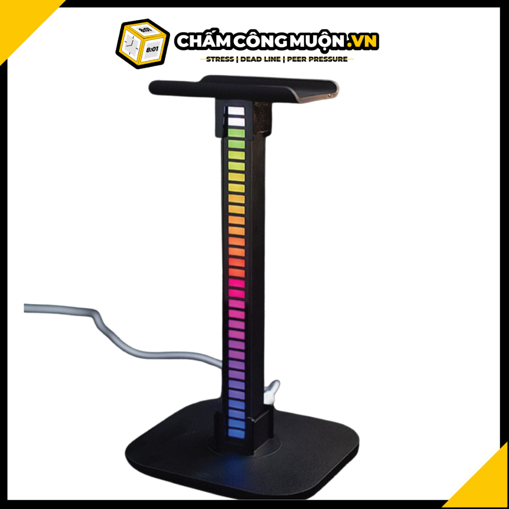 Giá Treo Tai Nghe Led RGB Cao Cấp Nháy Theo Nhạc, Trang Trí Bàn Gaming, Góc Làm Việc, Góc Gaming