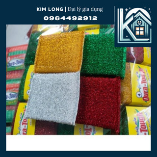 Lốc 4 miếng rửa chén kim tuyến 4 màu