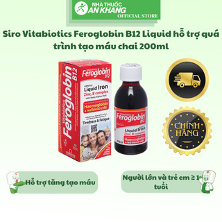 Siro Vitabiotics Feroglobin B12 Liquid hỗ trợ quá trình tạo máu chai 200ml