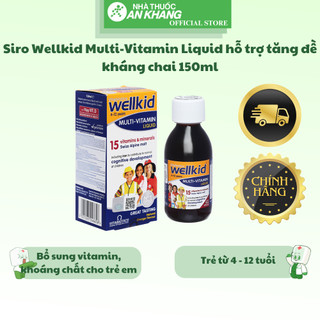Siro Wellkid Multi-Vitamin Liquid hỗ trợ tăng đề kháng chai 150ml
