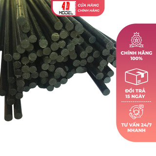 Thanh carbon rỗng 5mm lõi trong 3mm dài 50cm | 63cm | 90cm | 100cm dùng gia cố cánh máy bay rc su27, f22 - 4dmodel