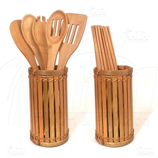 Ống tre đựng đũa l Ống đũa, cắm bút, cắm hoa.