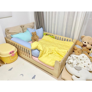 ANHA KIDS Giường Montessori gỗ trẻ em, giường gỗ trẻ em phong cách Korea gỗ plywood tiêu chuẩn xuất khẩu.