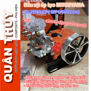 Đầu máy rửa xe áp lực cao mitsuyama - 1hp ti sứ 22mm - tl-299-cp/ tl-299a-cp/ tl-299as-cp, đầu nén, đầu phun xịt thuốc