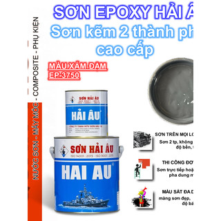 Sơn EPOXY HẢI ÂU - Đủ màu ( Bộ 1L 2 lon gồm 800ml sơn và 200ml keo)