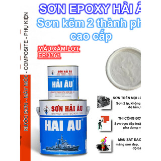 Sơn EPOXY HẢI ÂU - Đủ màu ( Bộ 1L 2 lon gồm 800ml sơn và 200ml keo)