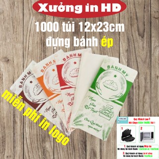 [ tặng ngay 20 túi ] set 1000,500 Túi đựng bánh mì pate [GIÁ RẺ] 12x23cm dành cho bánh mì ép