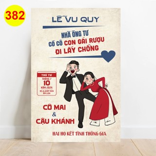 MS 382 - Bảng Welcome trang trí đám cưới