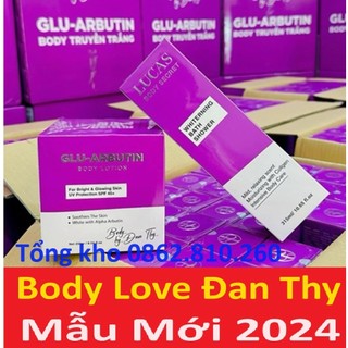 Kem cream body love siêu trắng màng cấy trắng Đan Thy thi Glu-Arbutin body lotion