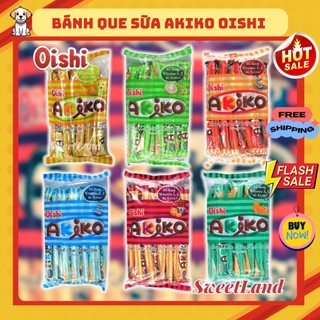 Bánh que akiko oishi , snack que nhân đủ vị akiko oshi giòn tan thơm ngon