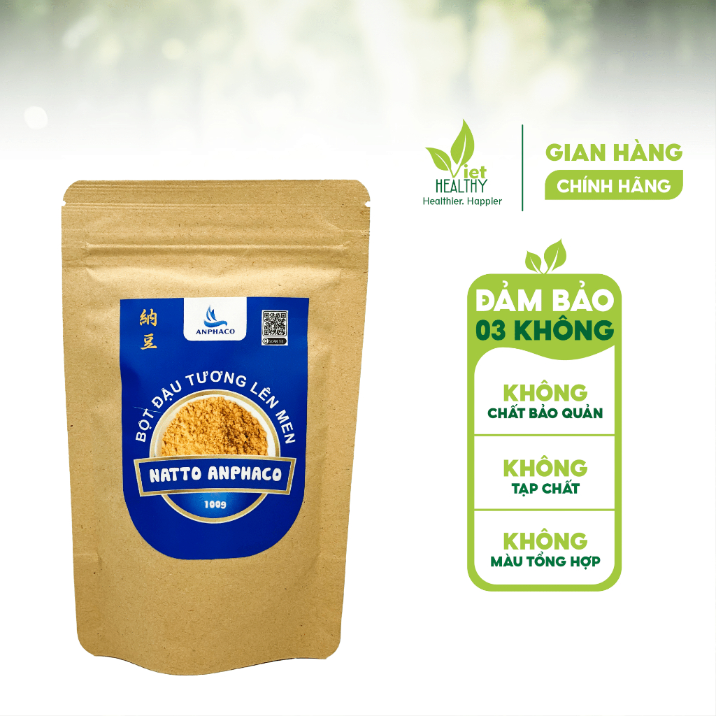 Natto - Bột Đậu Tương Lên Men 100g - Viet Healthy