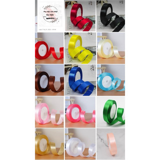 Cuộn ruy băng lụa bản 2cm trang trí bánh kem