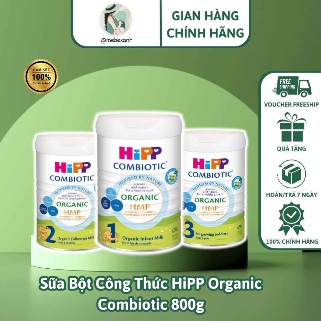 Sữa Bột Công Thức HiPP Organic Combiotic 800g