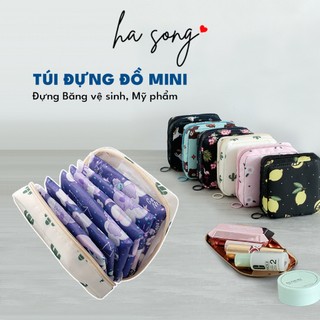 Túi đựng băng vệ sinh đa năng chống thấm có thể đựng mỹ phẩm son phấn tiện lợi - HaSong
