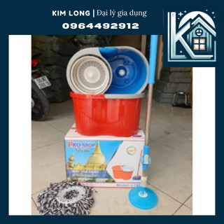 Bộ thùng cây lau nhà 360 độ thông minh tự vắt