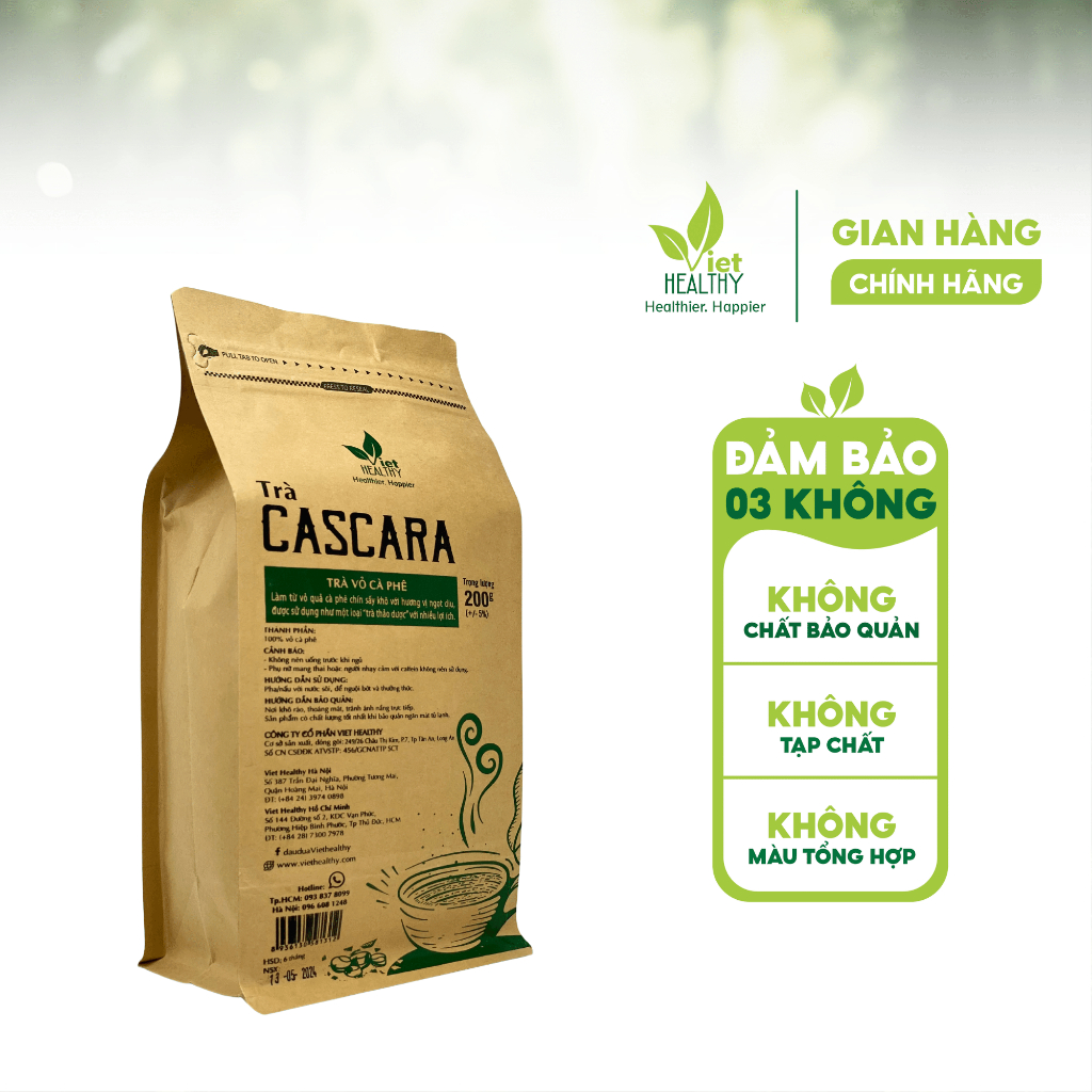 Trà Cascara 200g Viet Healthy