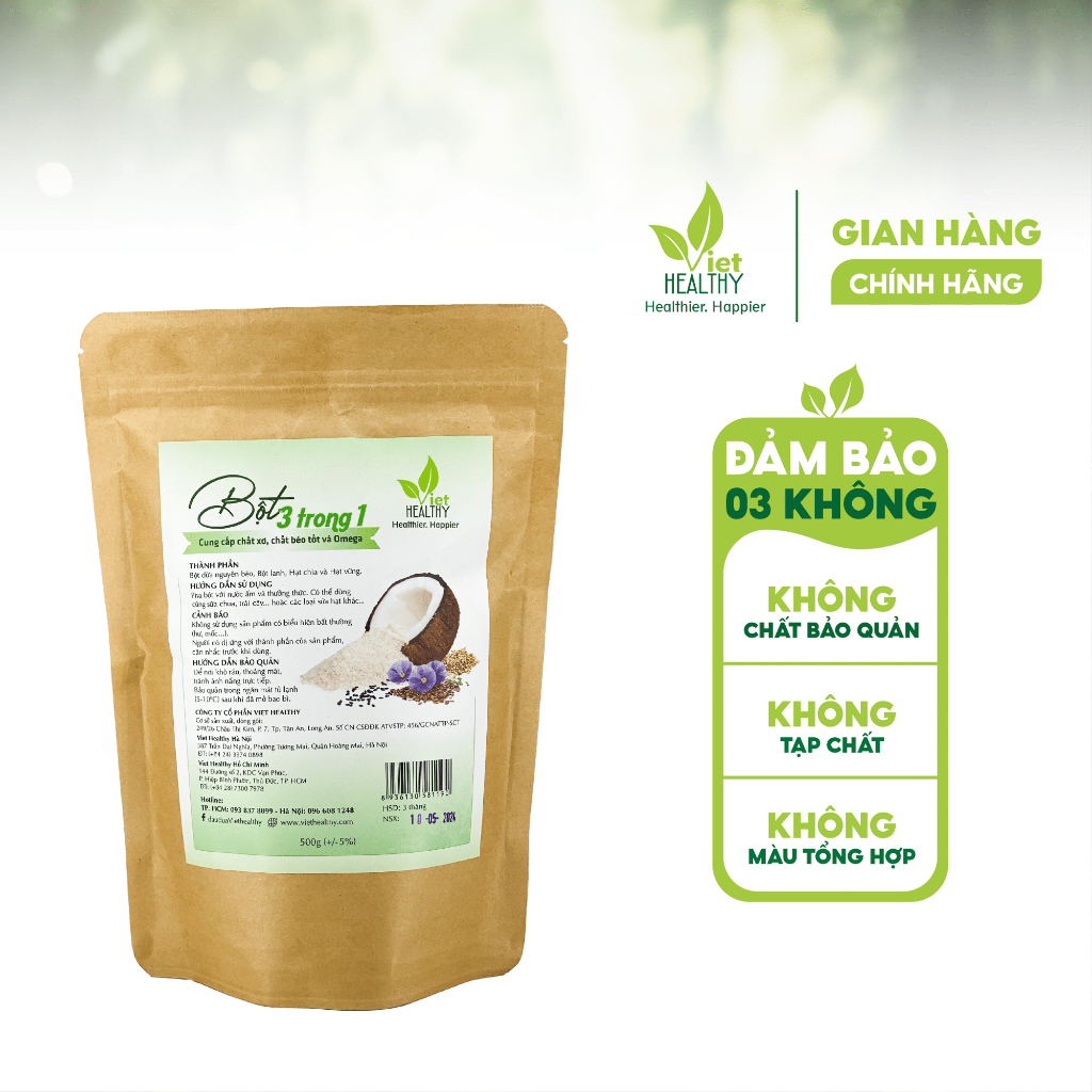 Bột 3 trong 1 (500g) Viet Healthy