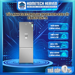☑️ ebb3742k-a - tủ lạnh electrolux inverter màu bạc 2 cánh 335 lít ebb3742k-a - hàng chính hãng