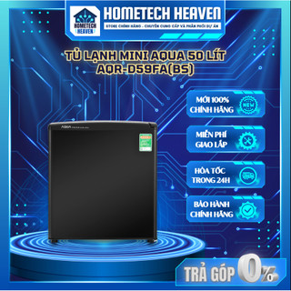 ☑️ aqr-d59fa - tủ lạnh mini aqua 50 lít nhỏ gọn màu đen aqr-d59fa - hàng chính hãng