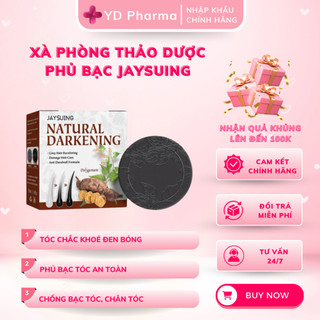 Xà Phòng Thảo Dược Phủ Bạc Jaysuing - Xà Bông Phủ Bạc Đen Tóc, Tóc Dày, Mềm Mượt Tóc, Giảm Gãy Rụng| YD Pharma