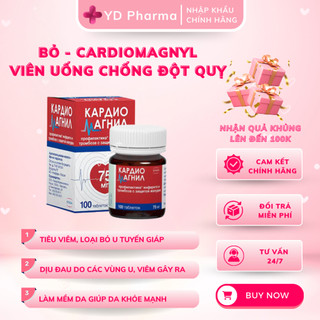 Viên Uống Chống Đột Quỵ NGA CARDIOMAGNYL 100 Viên| YD Pharma