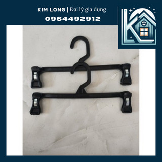 Móc kẹp nhựa đen Combo 10 móc