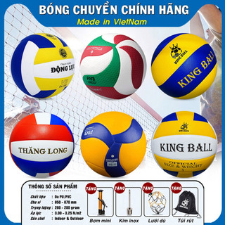 Quả Bóng Chuyền Thăng Long Chính Hãng Động Lực Thi Đấu Ngoài Trời Banh Bóng Chuyền King Ball Nam Nữ Giá Rẻ Cao Cấp