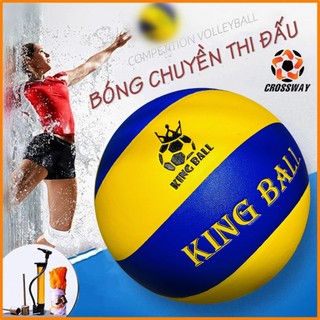 Quả Bóng Chuyền Thăng Long Banh Bóng Chuyền Da Động Lực Chính Hãng King Ball Nam Nữ Trẻ Em Thi Đấu Tập Luyện Ngoài Trời