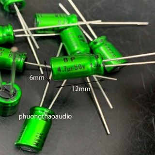 Tụ nichicon muse bp 4.7uf 50v, tụ không phân cực 4.7uf 50v