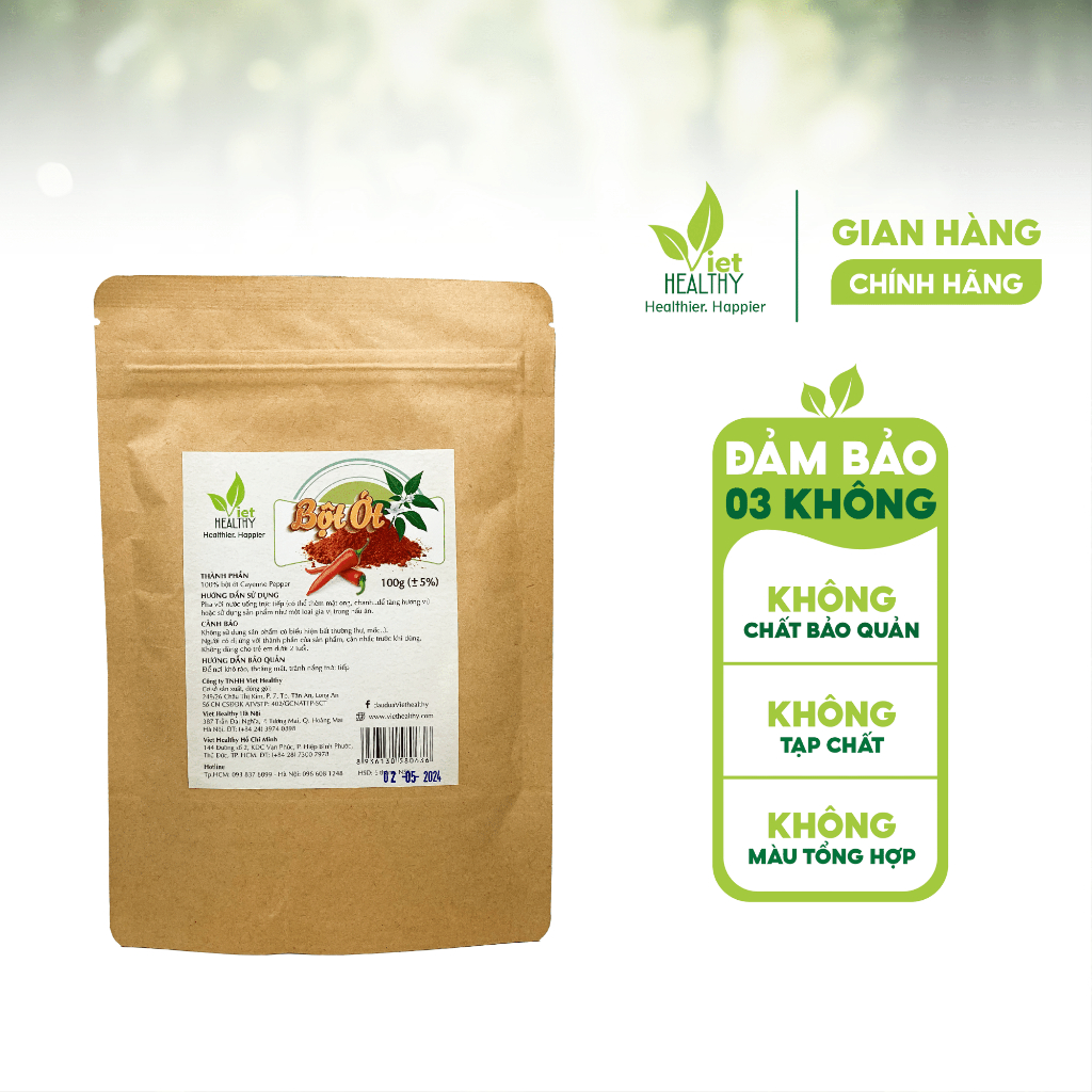 Bột Ớt Cayenne Pepper 100g Viet Healthy