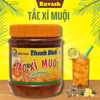 Tắc Xí Muội Thanh Bình GIẢI KHÁT Hũ 900 G - Trà Tắc Xí Muội Chua Chua Ngọt Ngọt - Nước Giải Khát Ruvask