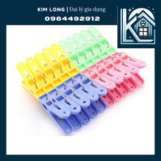 Vỉ 20 Kẹp Nhựa, Móc Quần Áo Trẻ Em, Vớ