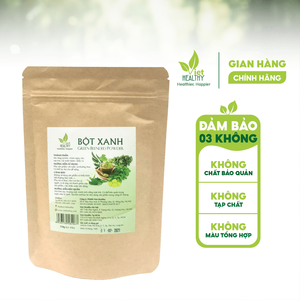 Bột xanh Viet Healthy 150gr