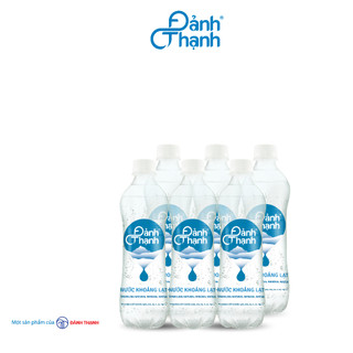 Lốc 6 chai Nước Khoáng Thiên Nhiên Có Ga Đảnh Thạnh chai 430ml (Đảnh Thạnh Lạt)