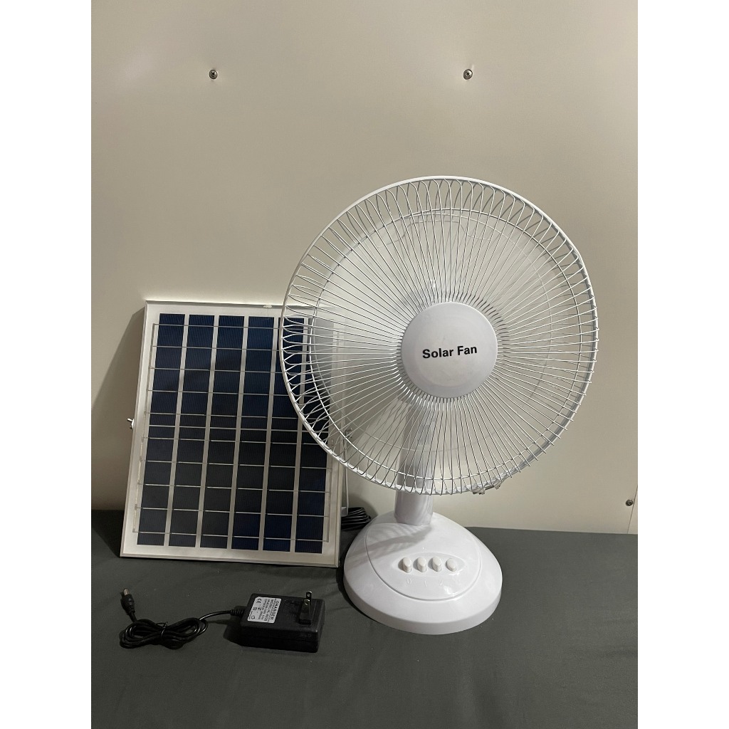 Quạt Tích Điện Năng Lượng Mặt Trời Mẫu Mới KÈM TẤM PIN NĂNG LƯỢNG MẶT TRỜI và Củ sạc 220V