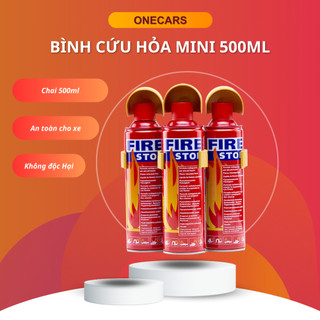 Bình chữa cháy fire stop mini trên ô tô dung tích 500ml và 1000ml - ship hỏa tốc