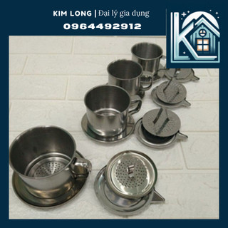 Phin cafe inox 201 đế liền - phin pha cafe inox size đủ kích cỡ