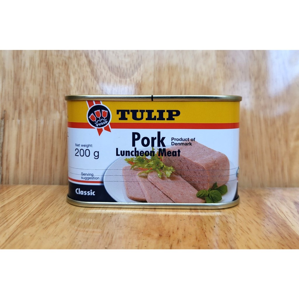 TULIP [hộp nhỏ 200g / HEO] THỊT HEO HỘP [DENMARK] Pork Lucheon Meat