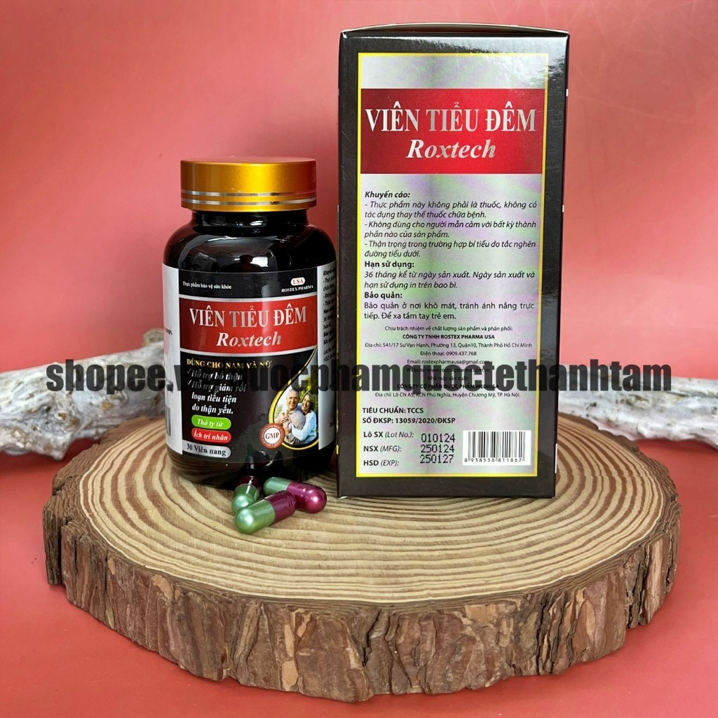 Viên tiểu đêm hỗ trợ giảm các triệu chứng tiểu đêm, tiểu nhiều lần, tiểu không tự chủ do thận kém - 30 viên