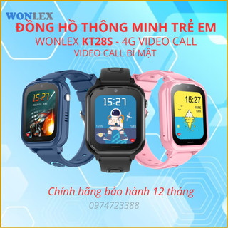 Đồng Hồ Thông Minh Trẻ Em Chống Nước Định Vị 4G Video Call, Lắp SIM Nghe Gọi Chính Hãng Wonlex KT28S