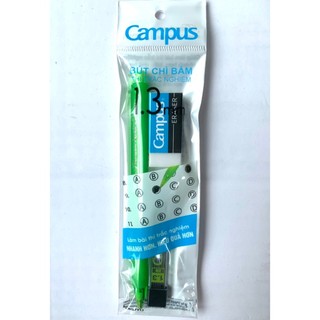Bộ chì trắc nghiệm Campus 1.3 (Tẩy Campus ER-STA-30), Chuyên dụng cho thi trắc nghiệm nét viết rõ, đẹp, lâu pha