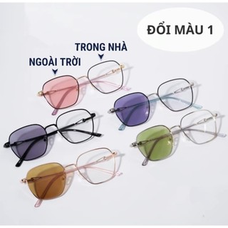 GỌNG KÍNH ĐỔI MÀU KHI RA NẮNG HOT đi được ban ngày và ban đêm, chống tia UV 428