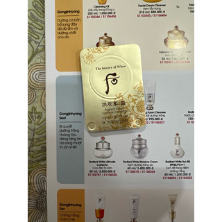 vỉ cao nám whoo-Radiant White Intensive Spot Corrector_LINH