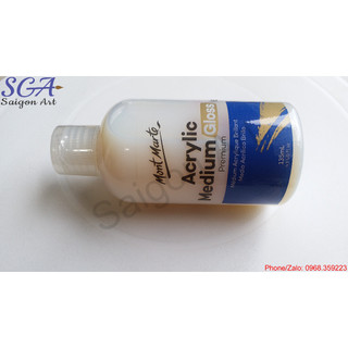 Dung môi tăng độ BÓNG acrylic Mont Marte GLOSS MEDIUM chai 135ml