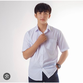 Áo sơ mi trắng học sinh tay ngắn và tay dài đồng phục nam kuphong shop