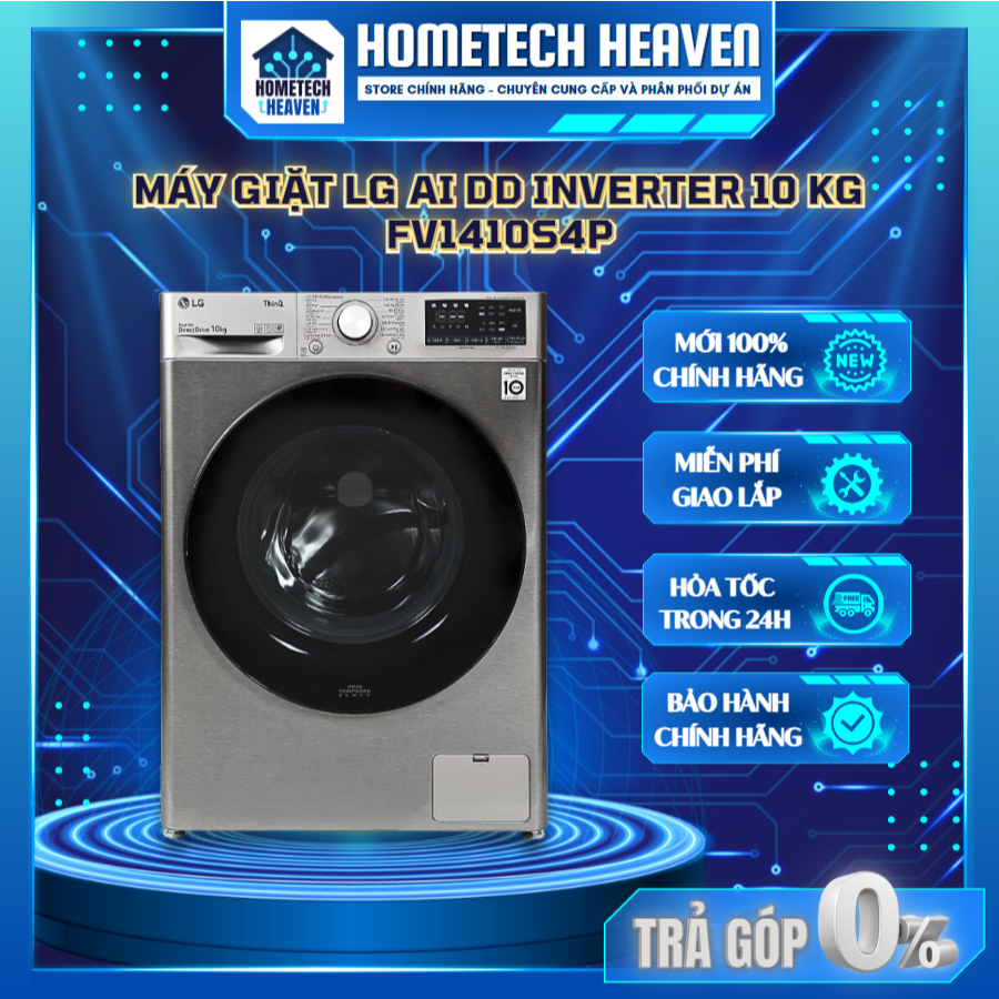 ☑️ FV1410S4P - Máy giặt LG Inverter 10 kg FV1410S4P - Hàng Chính Hãng