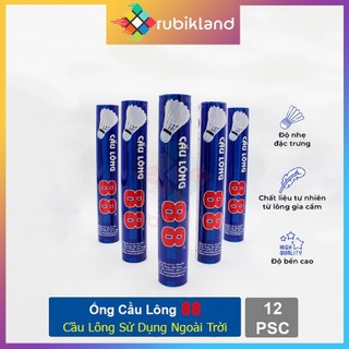 Ống cầu lông 88 chính hãng chất lượng cao 12 trái cầu lông dùng tập luyện thi đấu thể thao