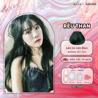 Thuốc nhuộm tóc Lavox màu RÊU THAN ĐEN, không tẩy tóc,thuốc nhuộm tóc tại nhà Moon Hair Xanh Lá Than