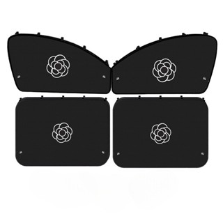 Rèm Che Nắng Ô Tô Cách Nhiệt Có Nam Châm Gắn Cửa Sổ Xe Hơi Thiết Kế Mẫu Hoa Trà Sang Trọng shop mincar_luxury