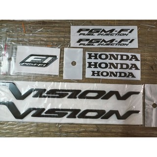 Bộ tem chữ nổi Vision đời đầu 2013 màu đen new